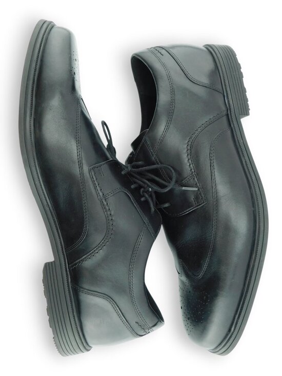 ROCKPORT Waterproof Black Leather Wingtip Lace-up Oxfords Shoes 16 W main image 6